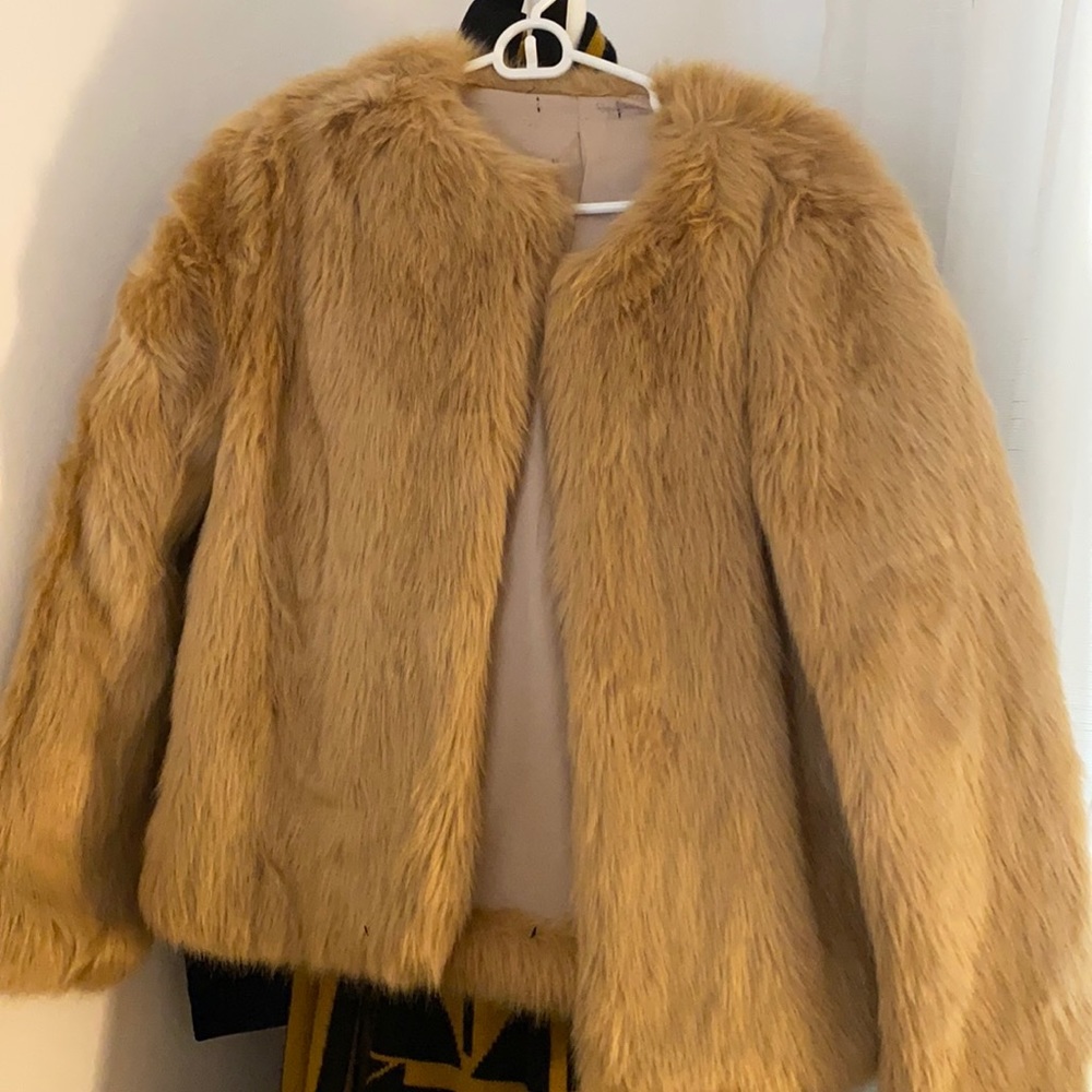Faux fur coat